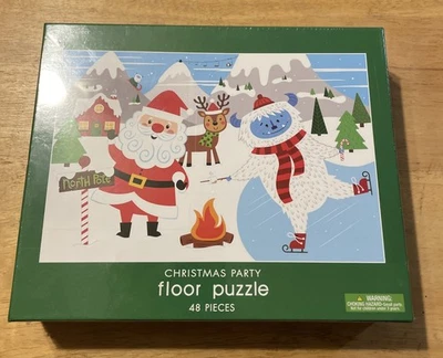 New Sealed, brother Sister Christmas Party Floor Puzzle 48 Pieces 36x24 - Image 1 of 3