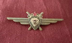 1980’s Communist Hungary Air Force PILOT Wings 2 ORIGINAL Soviet Union Era Badge - Bild 1 von 7