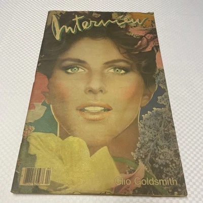 1983  Andy Warhol's Interview Magazine  Clio Goldsmith Cover Condition As Shown - Image 1 of 4