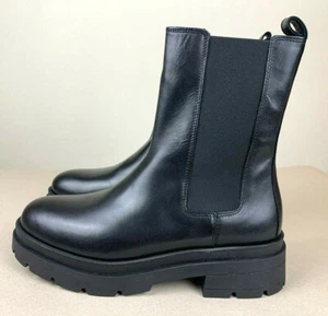 Stivali Chelsea H&M High Profile neri alti chunky platform Bottega EU 40 - Foto 1 di 5