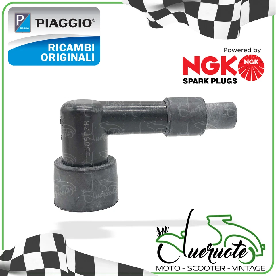 CAPPUCCIO CANDELA NGK PIPA CAVO PIPETTA ATTACCO BOBINA BEVERLY 350 X10 PIAGGIO - Immagine 1 di 1