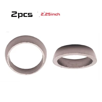 2PC 2.25" Donut Style Graphite Gasket Car Muffler Exhaust Pipe To Manifold Adapt Foto 1 de 4