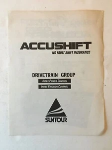 Vintage Original SUNTOUR ACCUSHIFT Bicycle Catalog / Brochure  - Picture 1 of 3