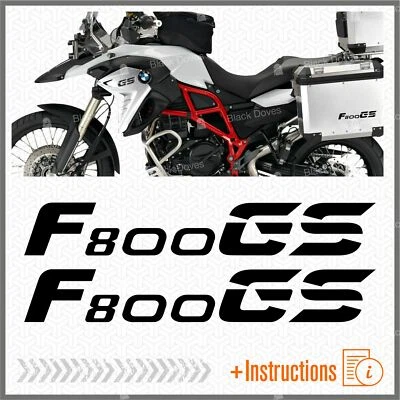 BLACK DOVES GRAPHICS n2 Adesivi Nero Compatibili con moto BMW F 800 GS F800GS F800
