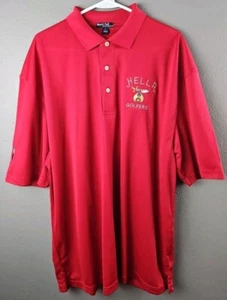 Shriners 'Hella Golfer' Golf Polo Herren rot Logo XL - Bild 1 von 12