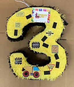 Große Nummer Drei Pinata Muldenkipper LKW Bauthema - Bild 1 von 1