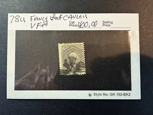Scott # 78 Fancy Leaf Cancel  VF 2024 Scott Catalogue Value $ 400.00 - Picture 1 of 4