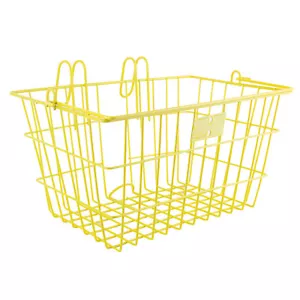 Sunlite Bicycle Lift Off Front Basket YELLOW Steel Commuter Cruiser Bike - Picture 1 of 1