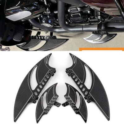 For Harley Road Glide Electra Glide Street Glide Driver & Passenger Floorboards Foto 1 de 4