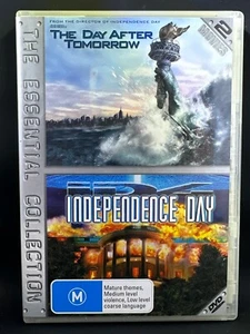 2 Pack DVD - Day After Tomorrow / Independence Day - Action - Free Postage -Used - Picture 1 of 2