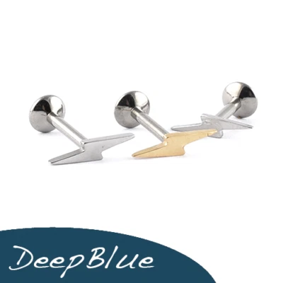 Perno de aligeramiento de rosca interna Labret TITANIO Tragus Helix Cartílago Ear Stud Foto 1 de 4