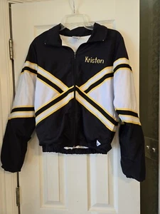 Jacket Varsity Womens Size S Long Sleeve Full Zip Embroidered Name Kristen  - Picture 1 of 10