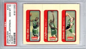 2004-05 FLEER RED AL JEFFERSON, TONY ALLEN, DELONTE WEST ROOKIE #253 PSA 10 - Picture 1 of 2