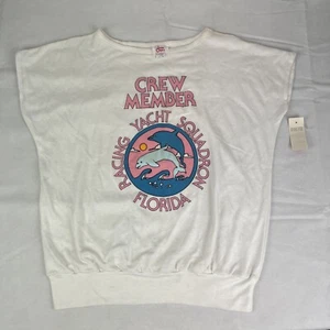 NEW Vintage 1980’s Jane Colby Sz M “FLORIDA RACING YACHT SQUADRON” Crew Member - Picture 1 of 21