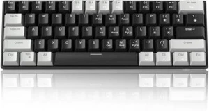 Compact 61 Keys Mechanical Gaming Keyboard With Red Switches And Blue Led Lights - Picture 1 of 9
