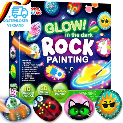 BESUCHE DEN JOYIN-STORE JOYIN Steine Bemalen Set Kunsthandwerk (Farbe Leuchtet Im Dunkel Metallic Standa