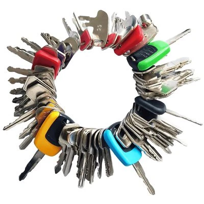 60 Heavy Equipment Key Set Cat John Deere Toyota JCB Kubota Yanmar Honda Volvo - Image 1 of 4