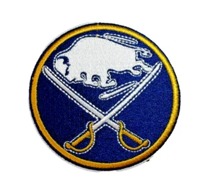 Parche bordado de hierro/coser de 3 pulgadas con logotipo del equipo Buffalo Sabres NHL - Imagen 1 de 3