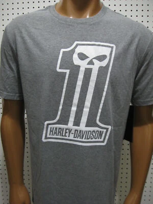 Camiseta para hombre Harley-Davidson® #1 SkullGraphic SUAVE Timms H-D nueva con etiquetas Foto 1 de 3