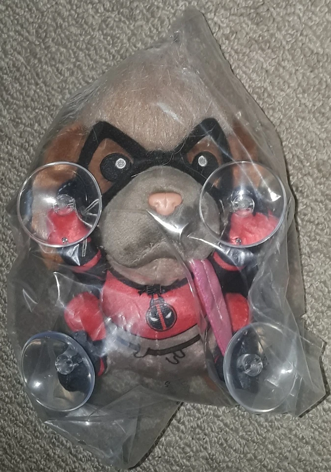 KidRobot Dogpool Phunny Plush Window Clinger in bag with tag deadpool marvel