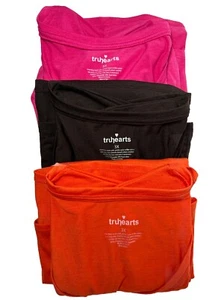 Womens V Neck T-Shirt Short Sleeve Sz 3X Pink Orange & Black Lot Of 3 Truhearts - Picture 1 of 10