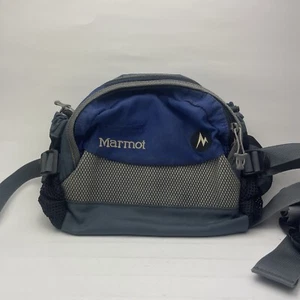 VTG Marmot Bag Hip Belt Travel Hiking Sling Fanny Day Pack Blue - Picture 1 of 8