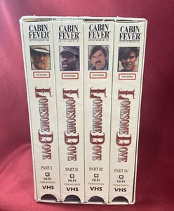 New & Sealed Lonesome Dove 4 Pack VHS, 4 Movies 1991 Cabin Fever Entertainment - Picture 1 of 3