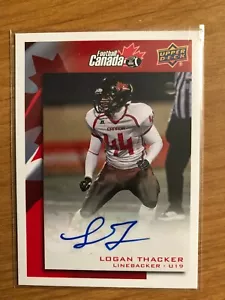 2014 Upper Deck USA Football Canada Logan Thacker Autograph - Bild 1 von 1