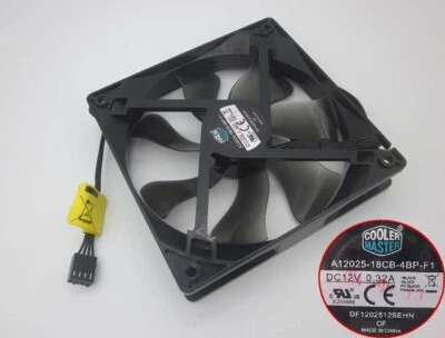 Cooler Master A12025-18CB-4BP-F1 DF1202512SEHN 12V 0.32A 120mm cooling fan 4Pin  - Image 1 of 4