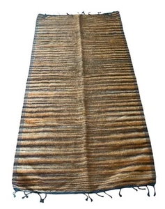 Decke oder Tischauflage handgewebte Wolle 59,5 "x 29" Erdtöne Südwesten - Bild 1 von 21