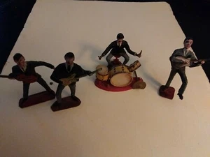 The Beatles 1964 Model Set Cake Toppers Originallack, Top Zustand. - Bild 1 von 5
