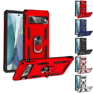 for Google Pixel 7/ 7 Pro 2022 Case Impact Armor Ring Stand Hybrid Cover+Prytool - Picture 1 of 7