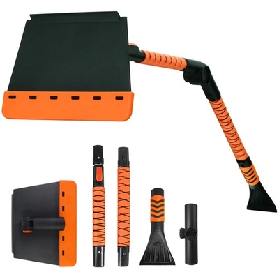 Raspadores de hielo grandes 56" raspador de nieve para parabrisas de coche, tabla de nieve pivotante 90° Foto 1 de 4