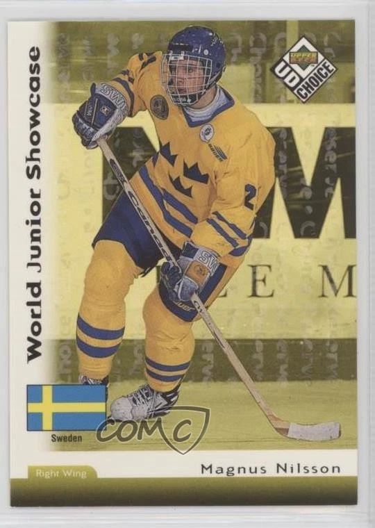 1998-99 Upper Deck UD Choice World Junior Showcase Reserve Magnus Nilsson #288 - Image 1 of 2