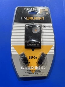 Radio portátil estéreo Sony Walkman SRF-36 FM con auriculares NUEVO - Paquete dañado - Imagen 1 de 22