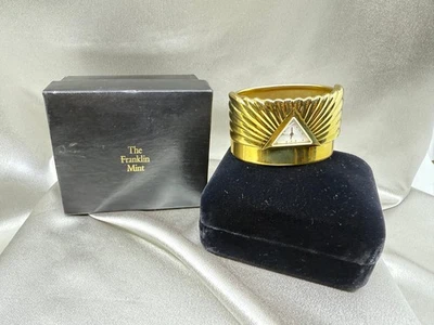 RELOJ BRAZALETE PIRÁMIDE FRANKLIN VINTAGE COMO NUEVO NUEVO EN CAJA CUARZO CAJA ORIGINAL 1988 Foto 1 de 4