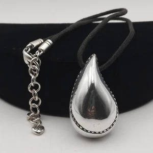 Brighton Splash dicke Träne Anhänger Halskette schwarze Kordel 15,5-17 Zoll - Bild 1 von 7