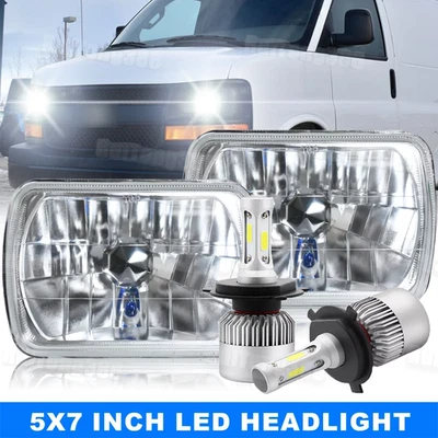 Faro LED alto/bajo para camioneta de carga DOT 5x7" 7x6" para Chevy Express 1500 2500 3500 Foto 1 de 4