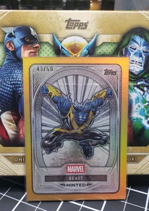 2025 Topps Marvel Mint #51 BEAST Gold foil border parallel /50 from X-Men rare! - Picture 1 of 5
