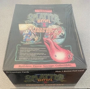 SPLATTER BOWL I Preview Trading Card Set FACTORY SEALED Box The River Group - Picture 1 of 5
