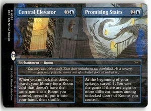 Central Elevator // Promising Stairs Borderless MTG Duskmourn: House of Horror - Picture 1 of 2