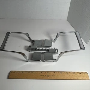 Pyrex #78 Chrom Auflaufform Wiege Griffe verstellbar Wiege Vintage - Bild 1 von 12