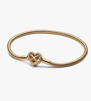 Pandora Infinity Heart Bracelet 6.5” Gold - Image 1 of 4