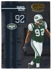 2005 Leaf Certified Materials - Shaun Ellis #86 NEW YORK JETS - Picture 1 of 2