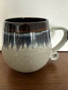 Meritage Braun Blau Creme Steinzeug Keramik 20 Unzen Steinzeug Becher - Bild 1 von 14