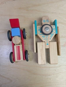 Tegu Daredevil & Tegu Magbot Magnetischer Holzblock Konvolut Lot 2 Sets  - Bild 1 von 9