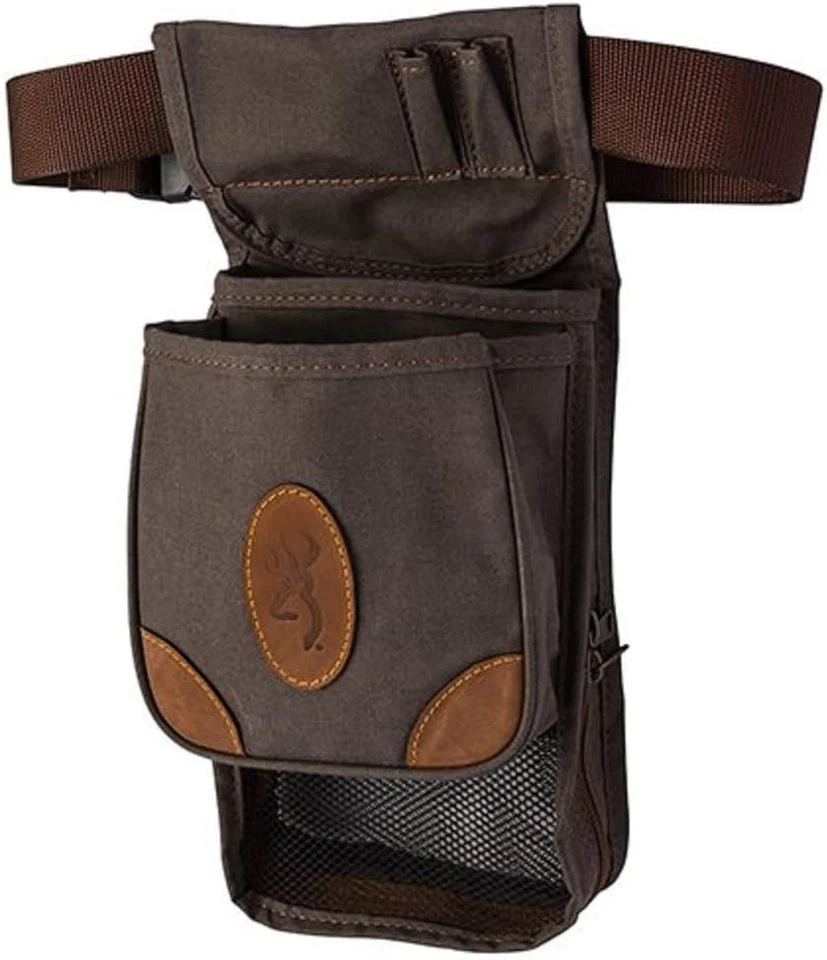 Browning Lona Deluxe Shell Bolsa Grande Lona Cuero Marrón 121388693 Foto 1 de 1
