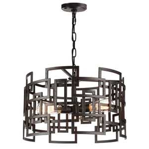 Litani 3 Light Down Chandelier with Brown finish - Picture 1 of 5
