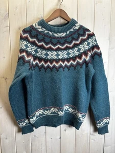 Vintage Woolrich Wool Sweater Cowichan Warm Made In Hong Kong - Picture 1 of 3