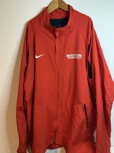 University Of Houston Cougars Long Sleeve Windbreaker Coaches Jacket 4XLT Nike - Picture 1 of 7